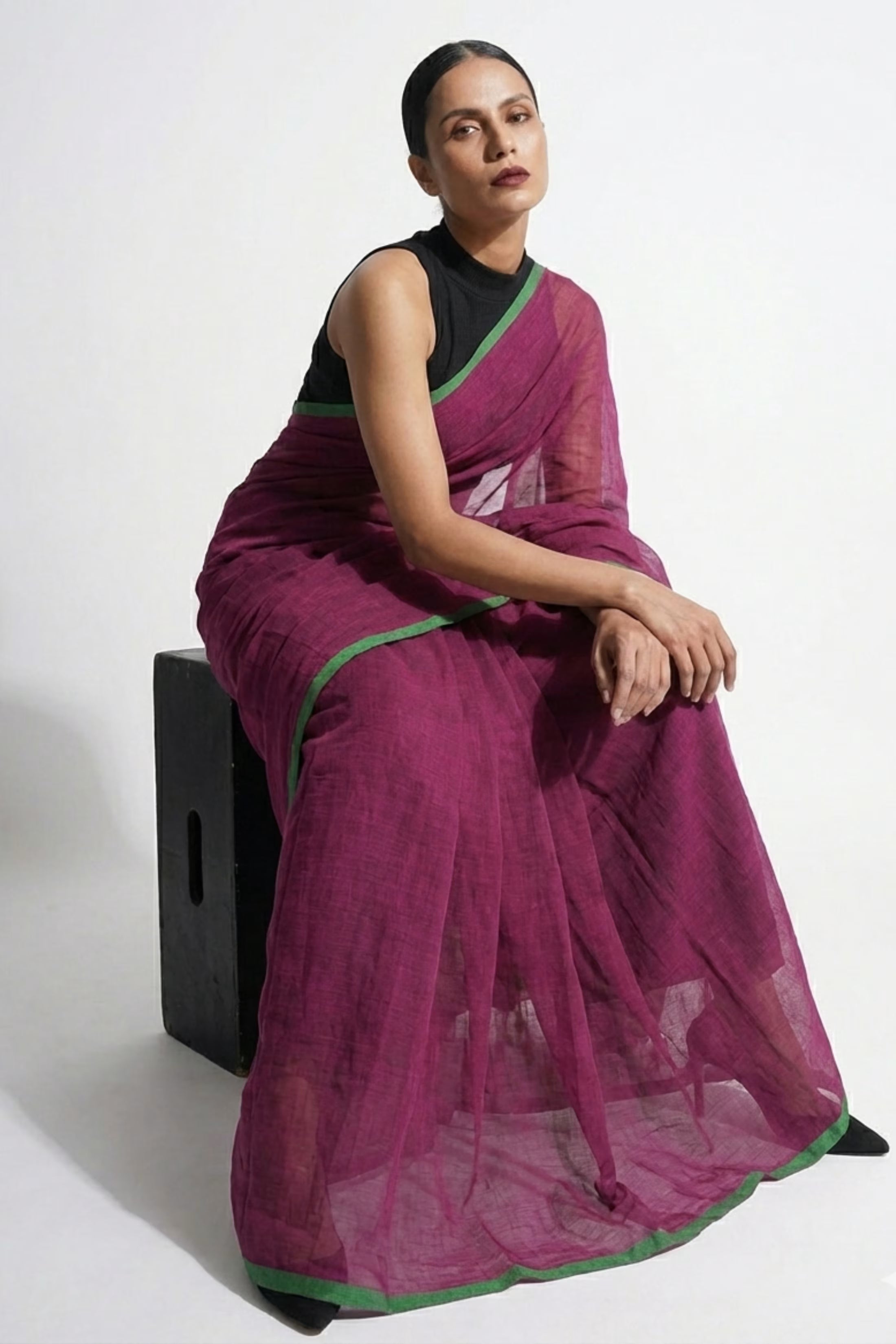 DREAMY DRAPES | Mul Cotton | Indidha Saree