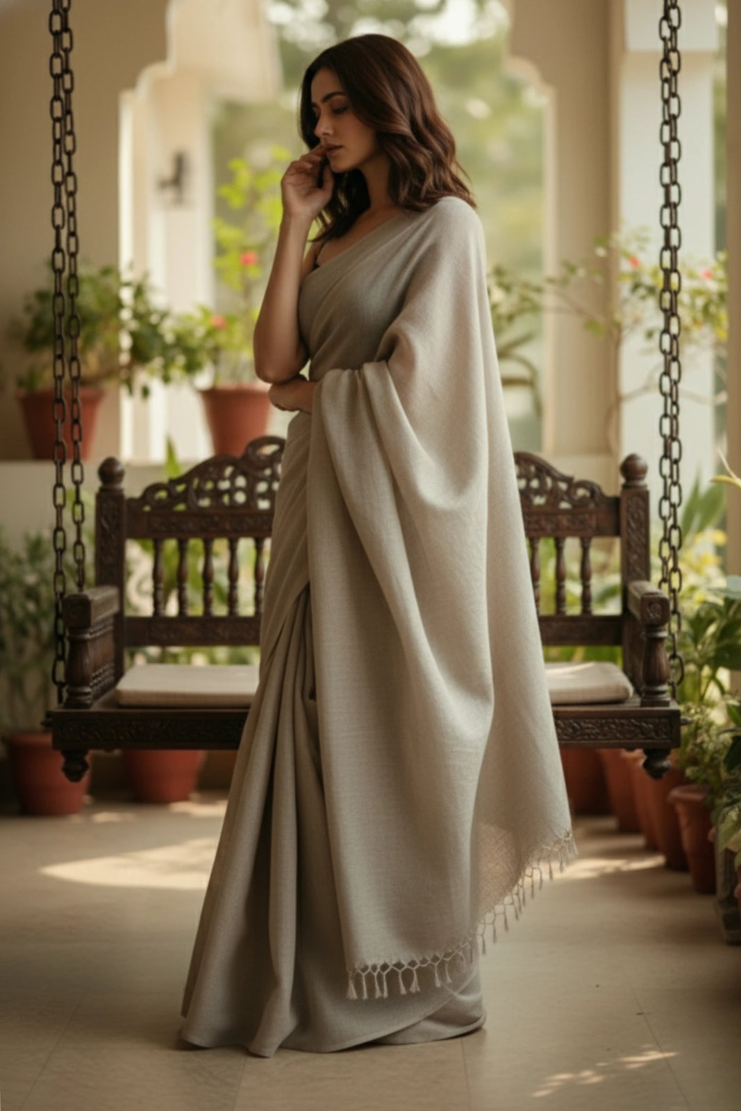 Sand Veil | Cotton | Indidha Saree