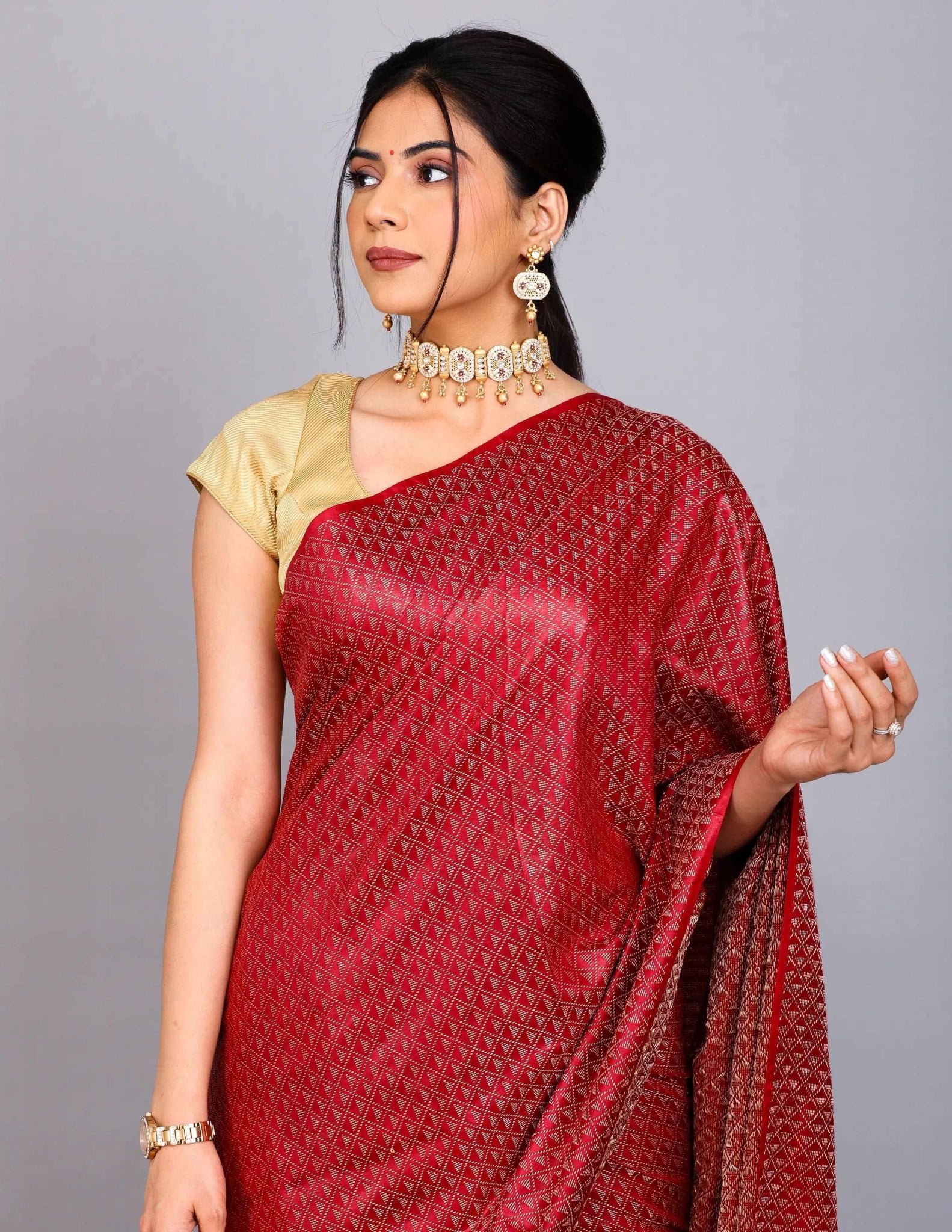 AIDA | Kota Zari Viscose | Indidha Saree
