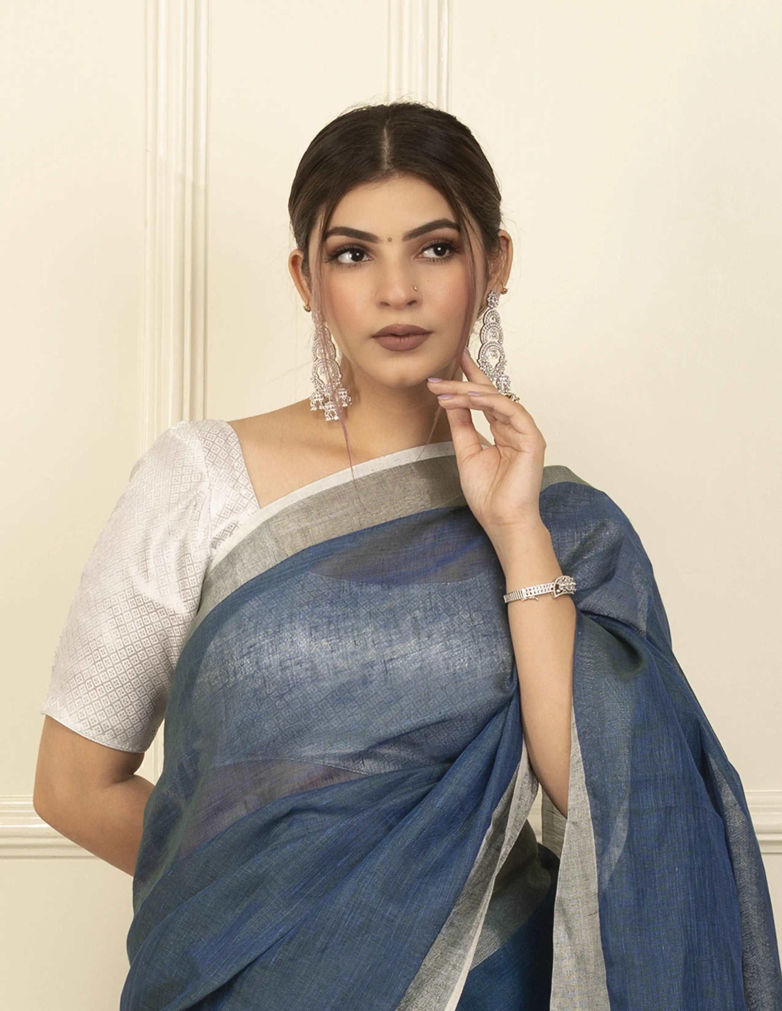 ANIKA | Linen | Indidha Saree
