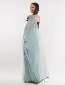 Puja Malakar, Fulia Saree AQUA MIST | Mul Cotton | Indidha Saree