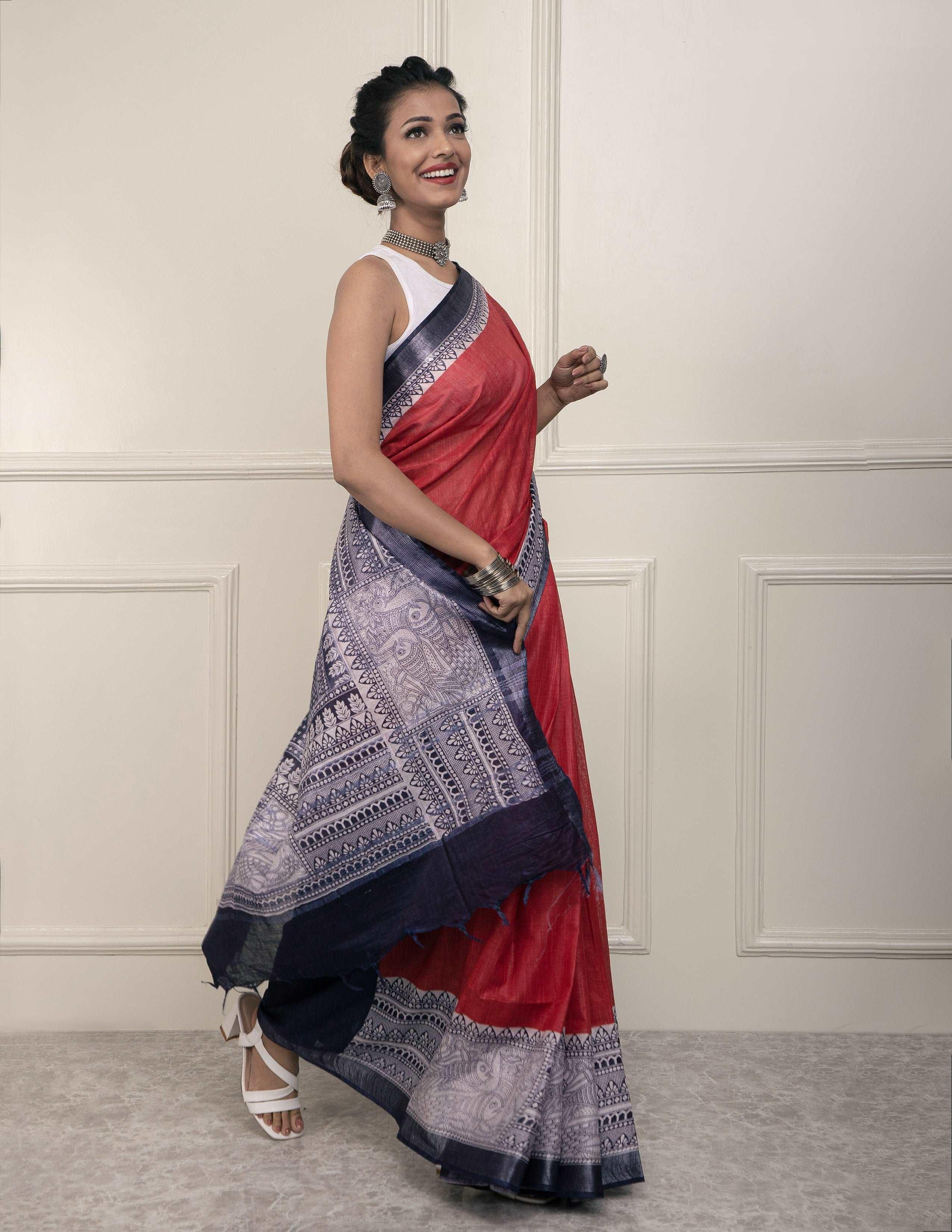 Bina Textile BGP Saree ARANYA | Cotton | Indidha Saree
