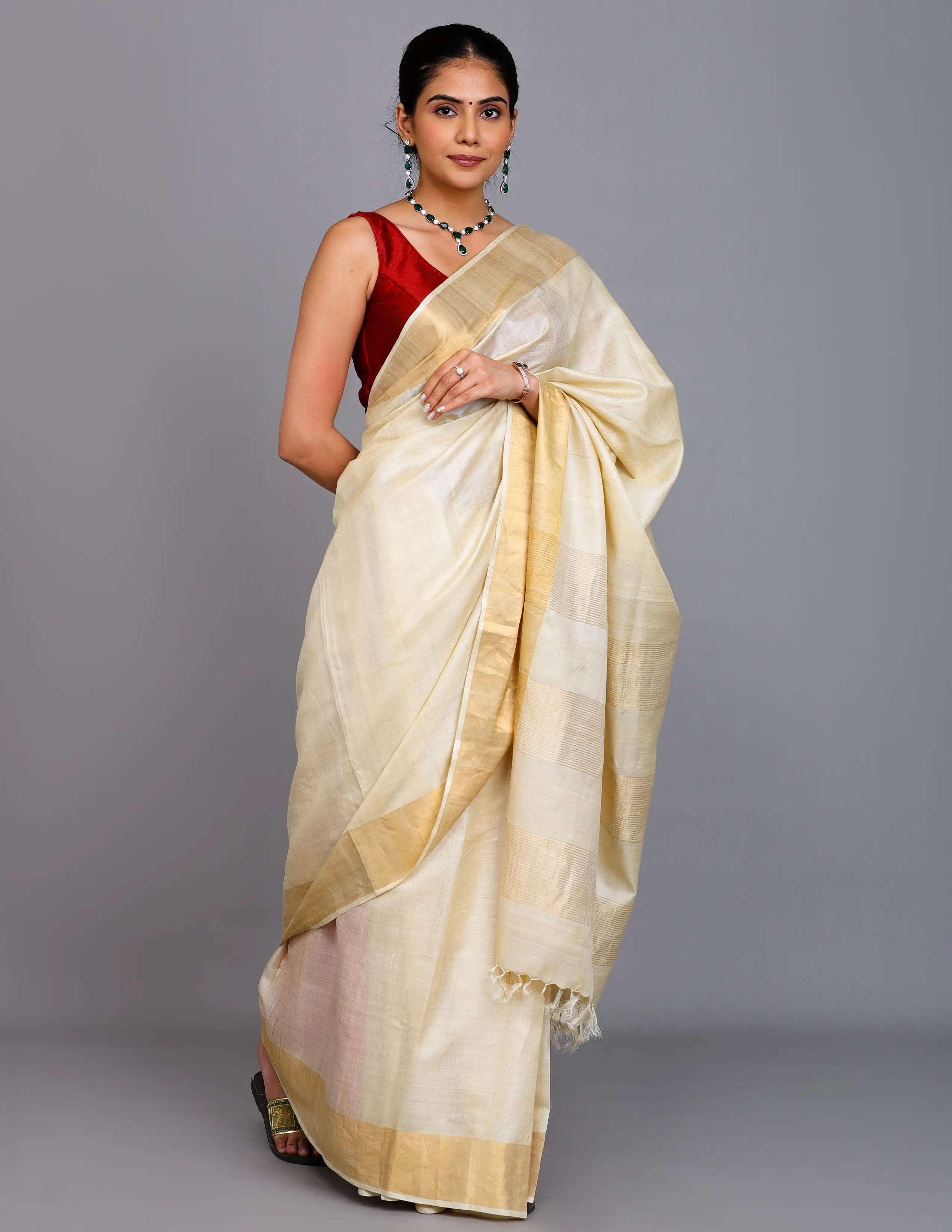 Virendra Silk Creations, CG Saree AUREATE | Kosa Zari Silk | Indidha Saree