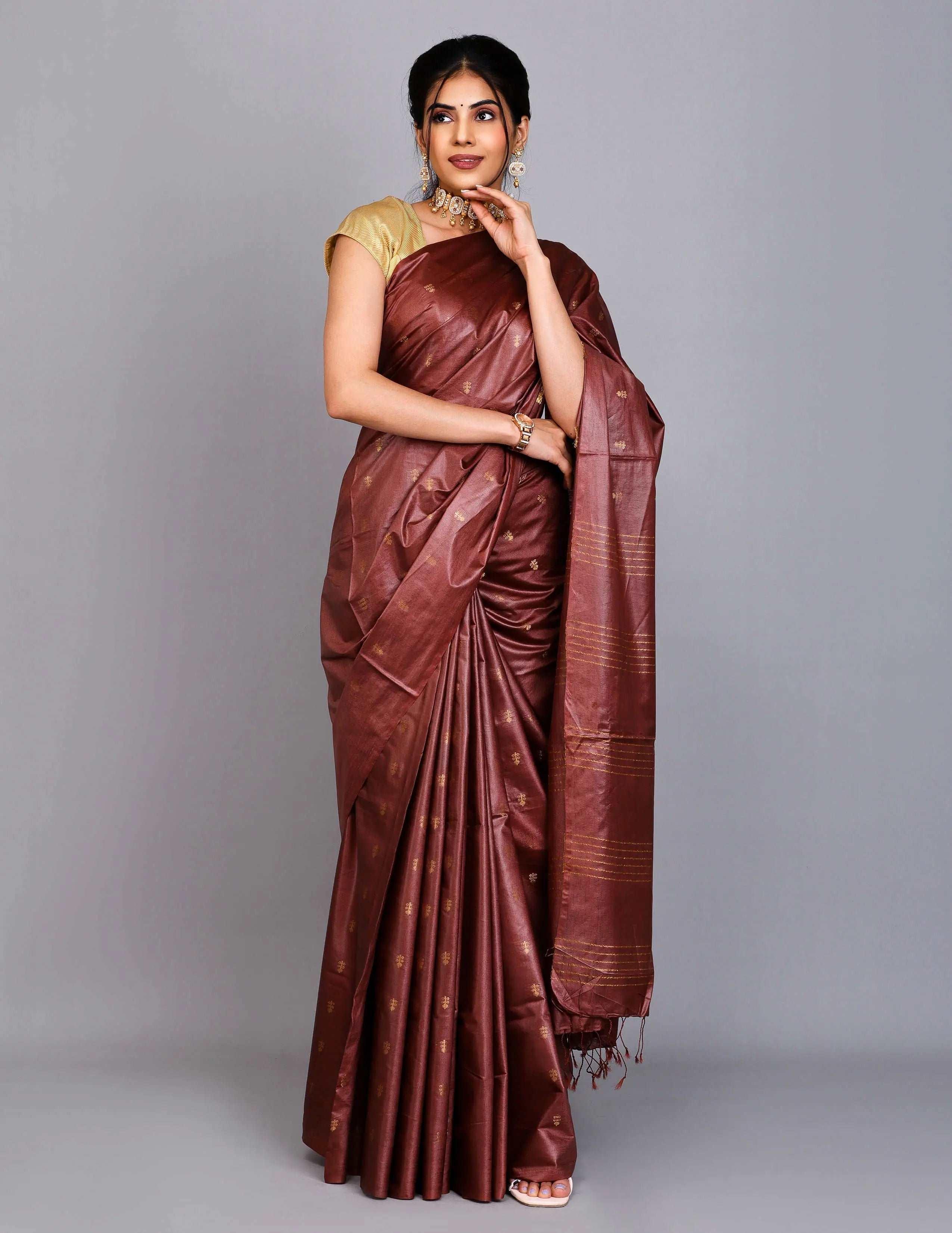 Surbhi Silk Fab, BGP Saree AVA | Kota Viscose Zari Buta | Indidha Saree