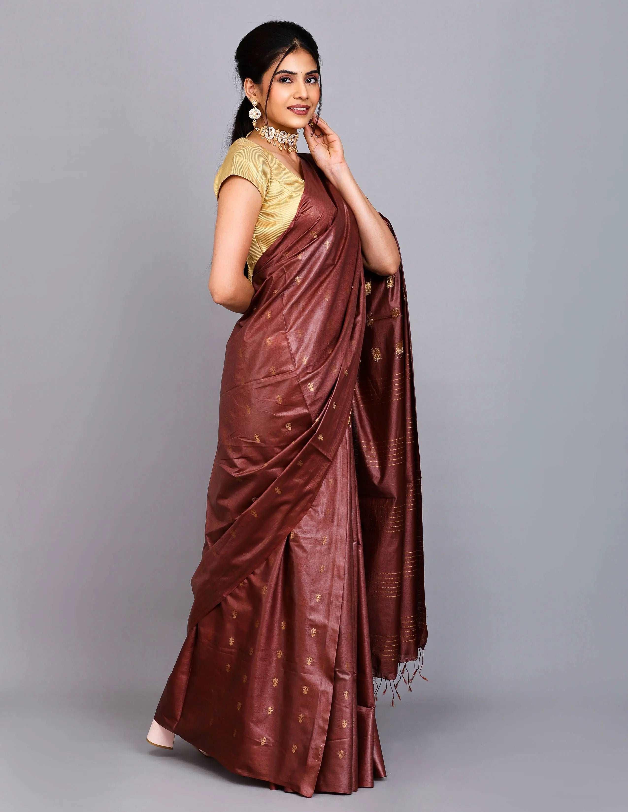 Surbhi Silk Fab, BGP Saree AVA | Kota Viscose Zari Buta | Indidha Saree