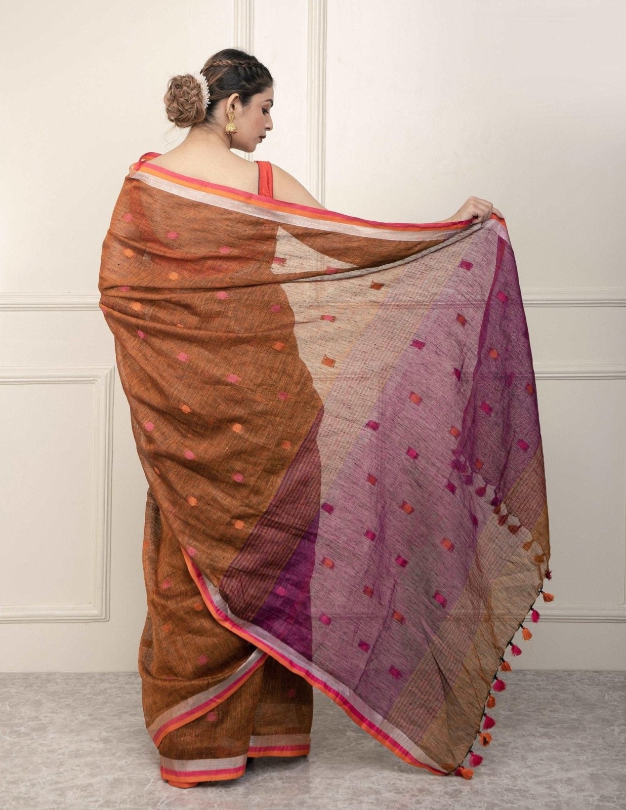 BEAD | Linen | Indidha Saree