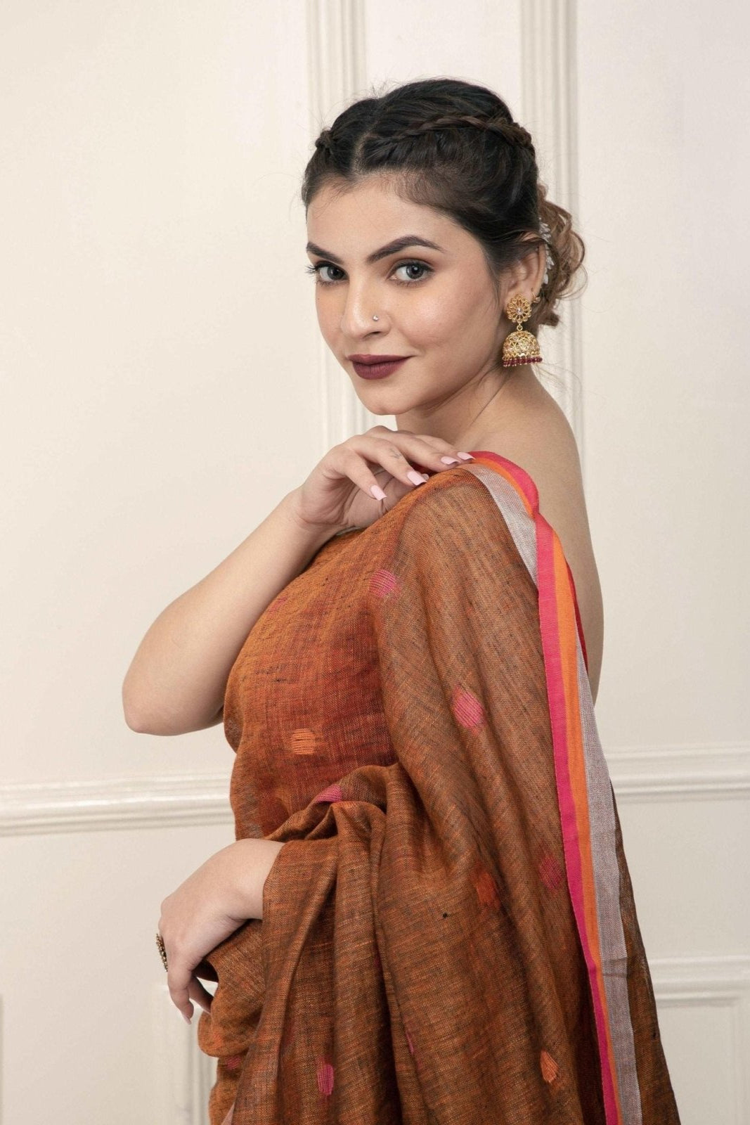 BEAD | Linen | Indidha Saree