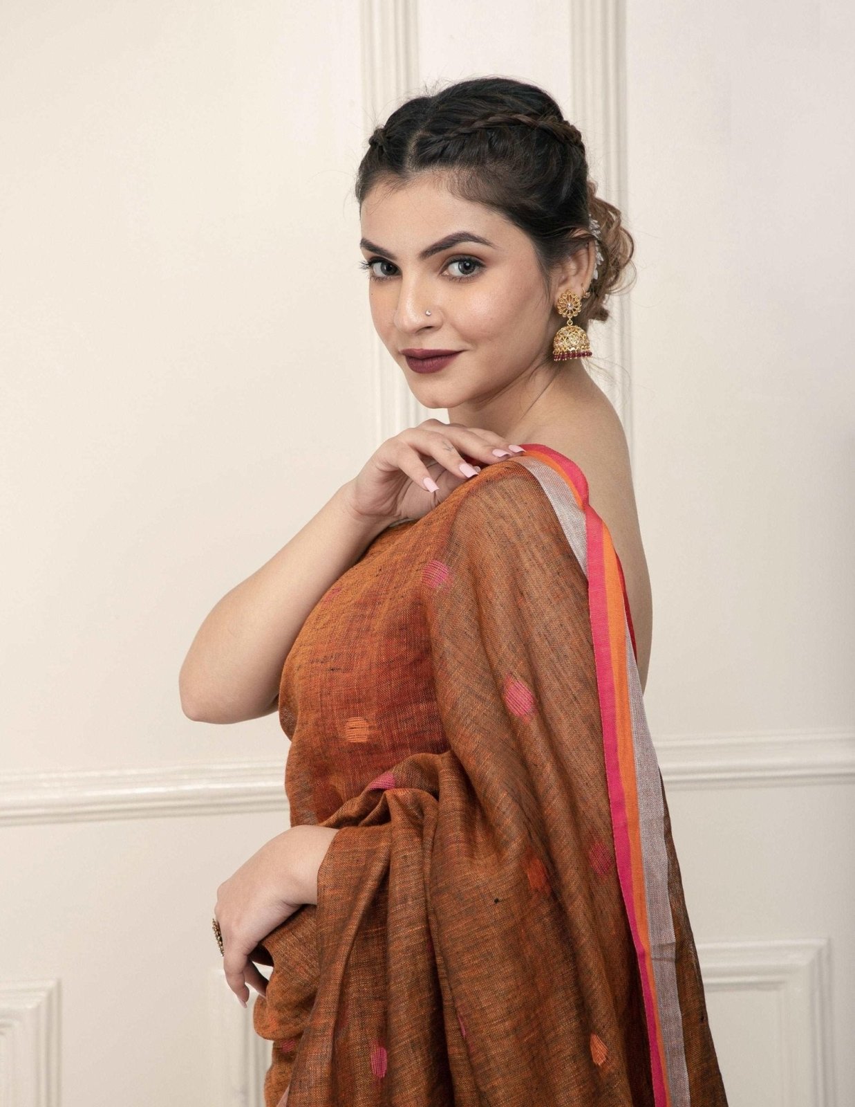 BEAD | Linen | Indidha Saree