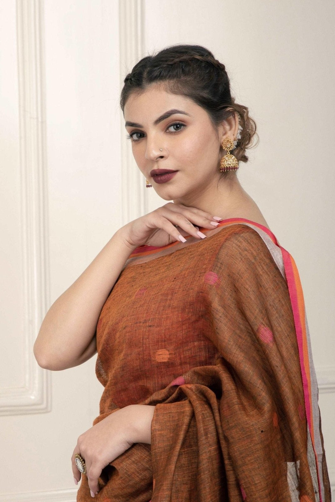 BEAD | Linen | Indidha Saree