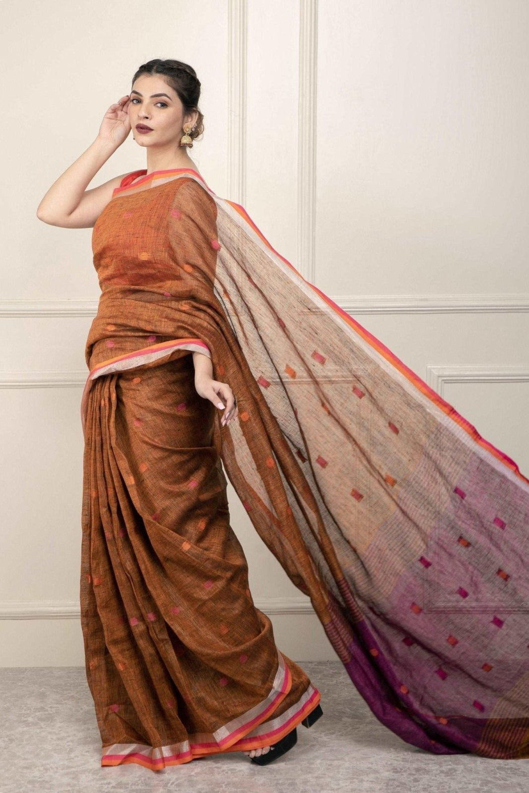 BEAD | Linen | Indidha Saree
