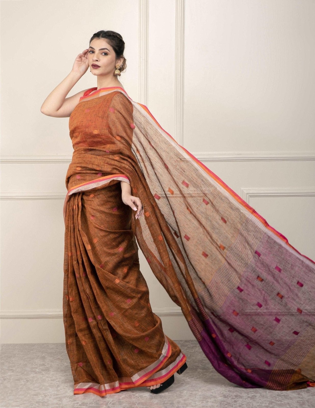 BEAD | Linen | Indidha Saree
