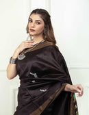 BLACK MAGIC | Dupion Silk | Indidha Saree