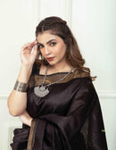 BLACK MAGIC | Dupion Silk | Indidha Saree