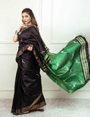 BLACK MAGIC | Dupion Silk | Indidha Saree