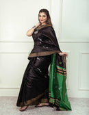 BLACK MAGIC | Dupion Silk | Indidha Saree