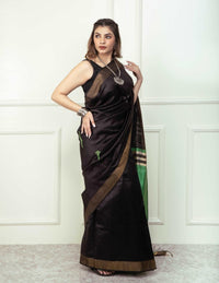 BLACK MAGIC | Dupion Silk | Indidha Saree