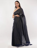 Suman SantiPur Saree BLUE LAGOON | Khadi Cotton | Indidha Saree