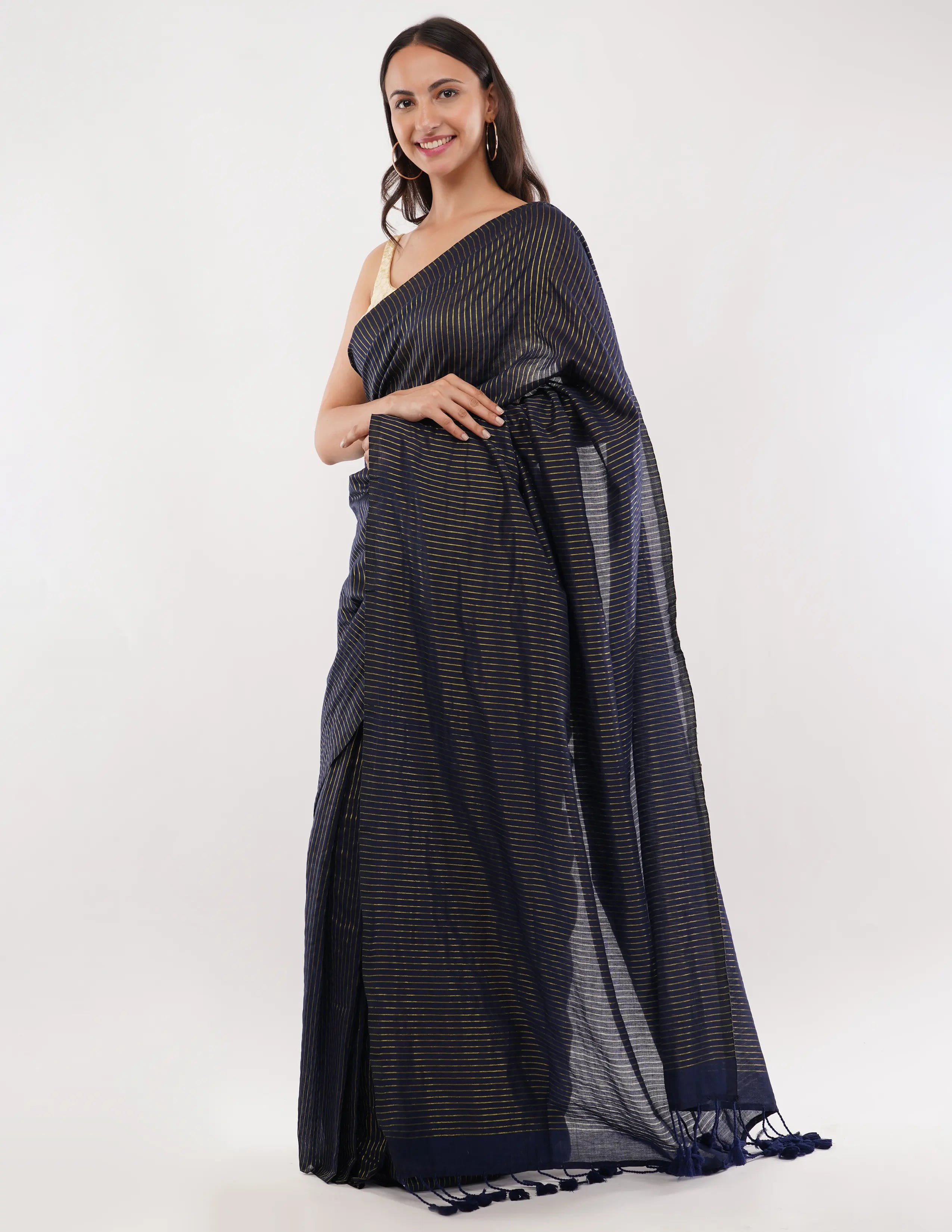 BLUE LAGOON | Cotton | Indidha Saree