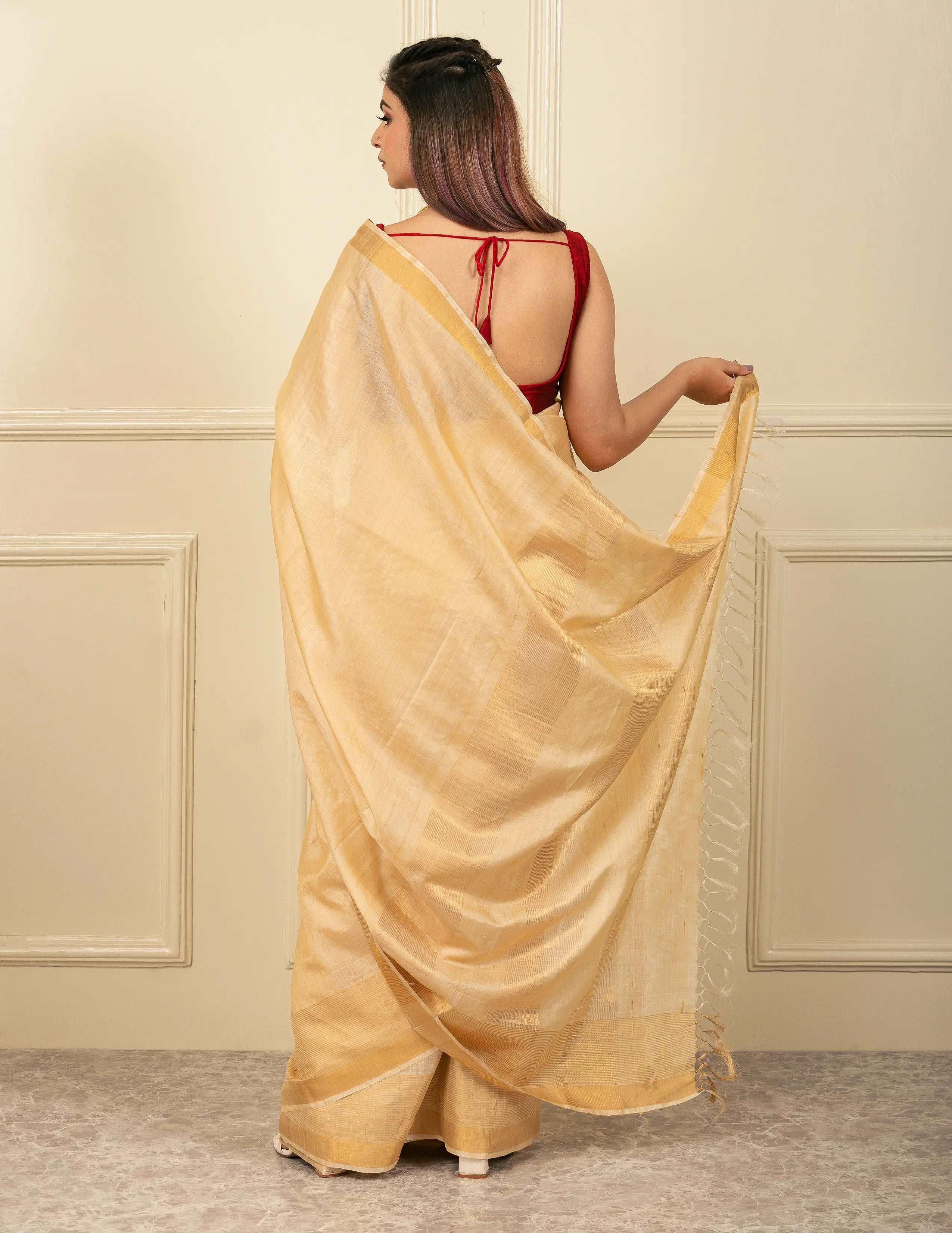 Virendra Silk Creations, CG Saree CARMELA | Tussar by Tussar | Indidha Saree