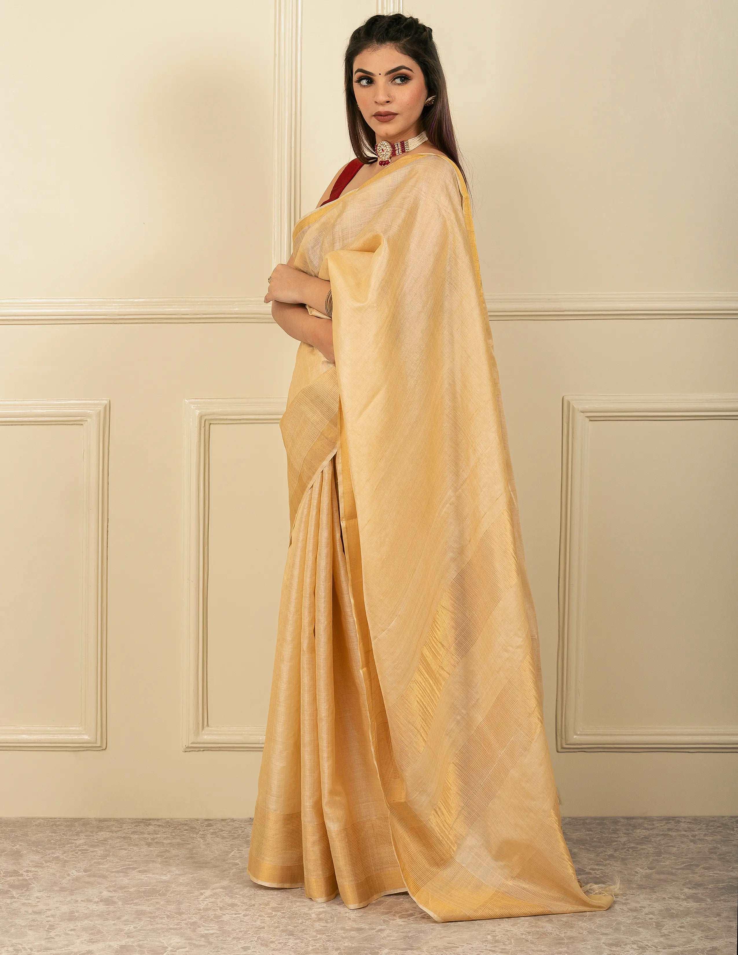 Virendra Silk Creations, CG Saree CARMELA | Tussar by Tussar | Indidha Saree