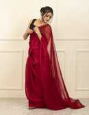 BDS Gandhi Nagar Saree CHAHAT | Burberry Tissue | Indidha Saree