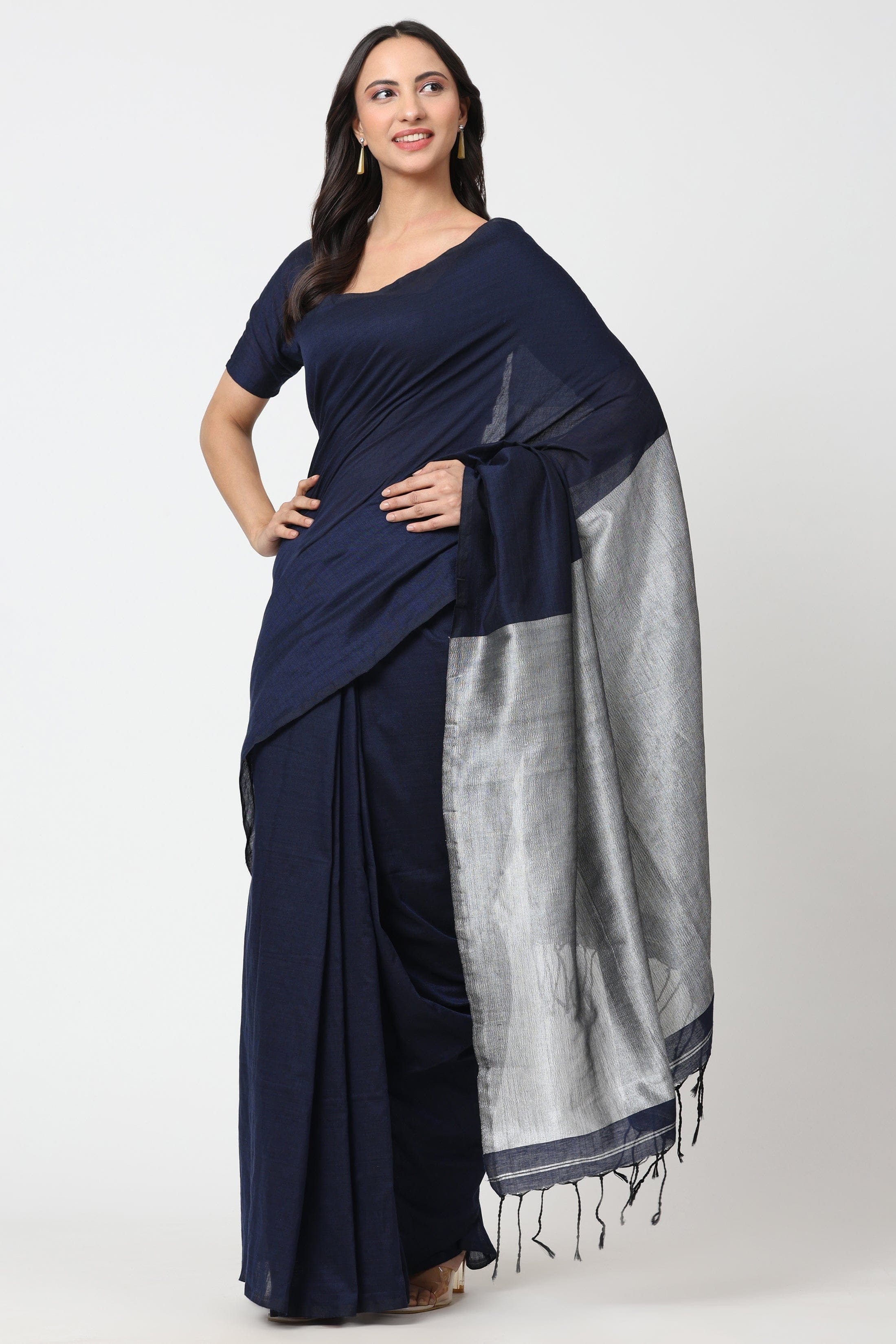 CHAMPARAN NEEL | Cotton | Indidha Saree