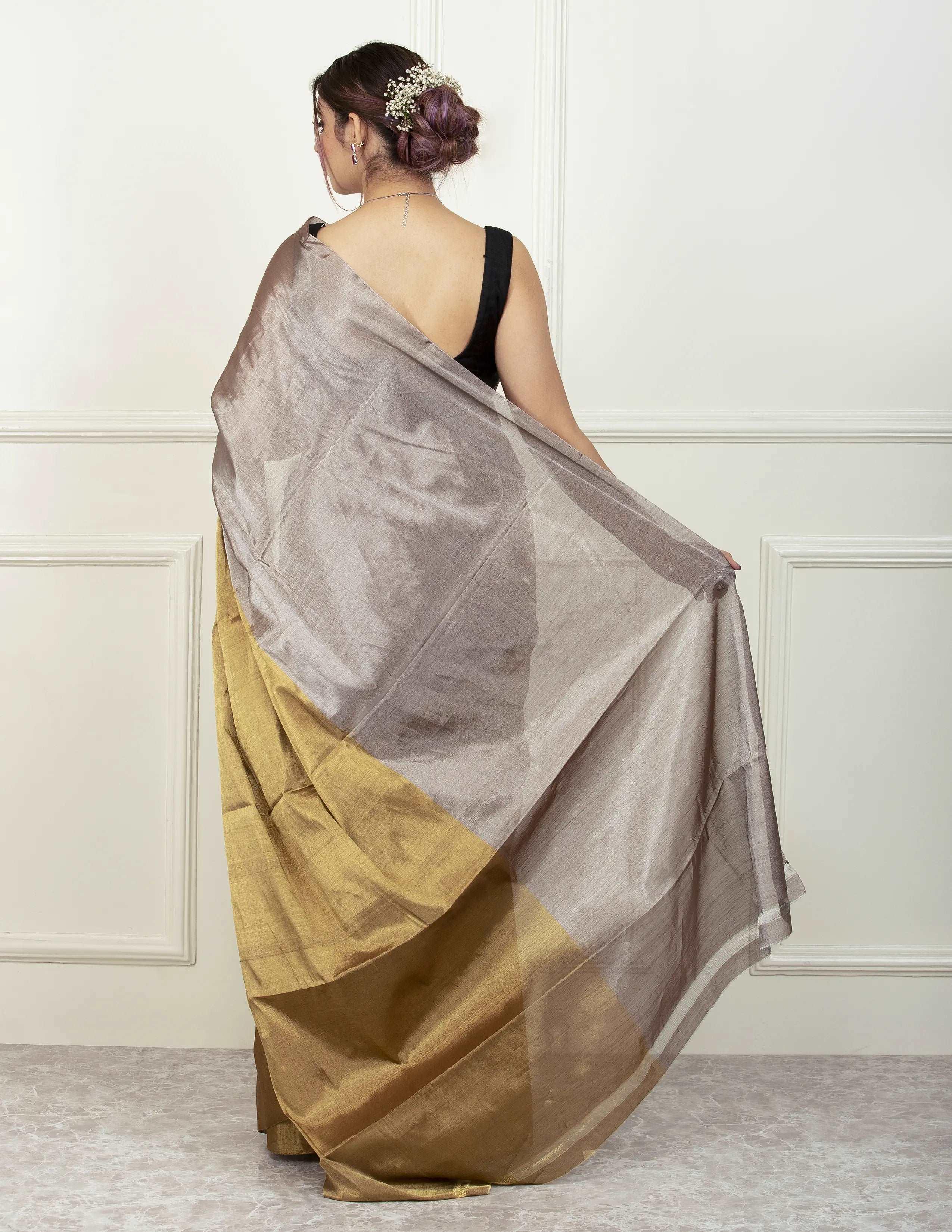 CHANDI SONA | Chanderi Tissue Silk | Indidha Saree