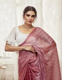 CHERRY | Burberry Tissue | Indidha Saree
