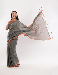Suman SantiPur Saree CHICK BOLD | Khadi Cotton | Indidha Saree