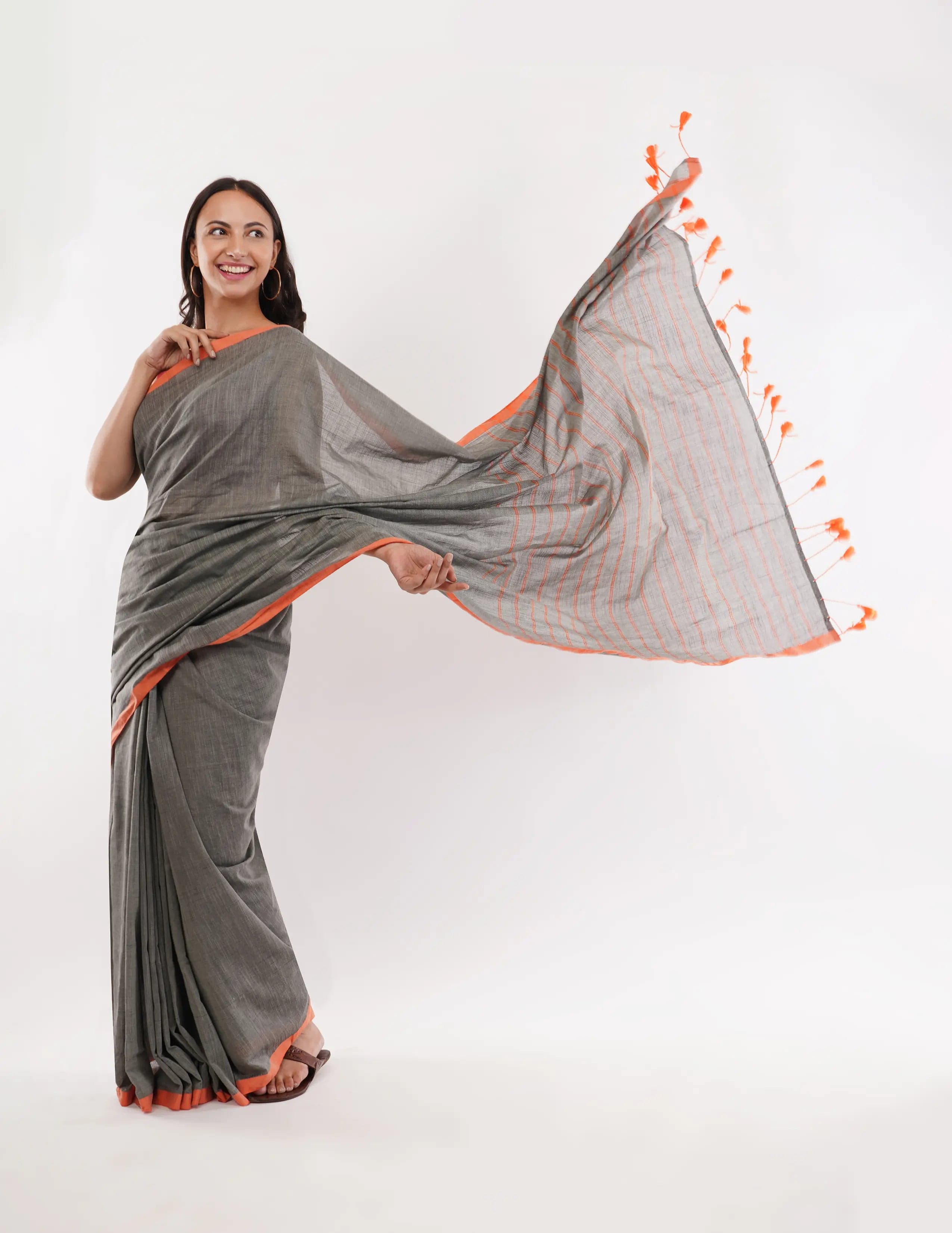 Suman SantiPur Saree CHICK BOLD | Khadi Cotton | Indidha Saree
