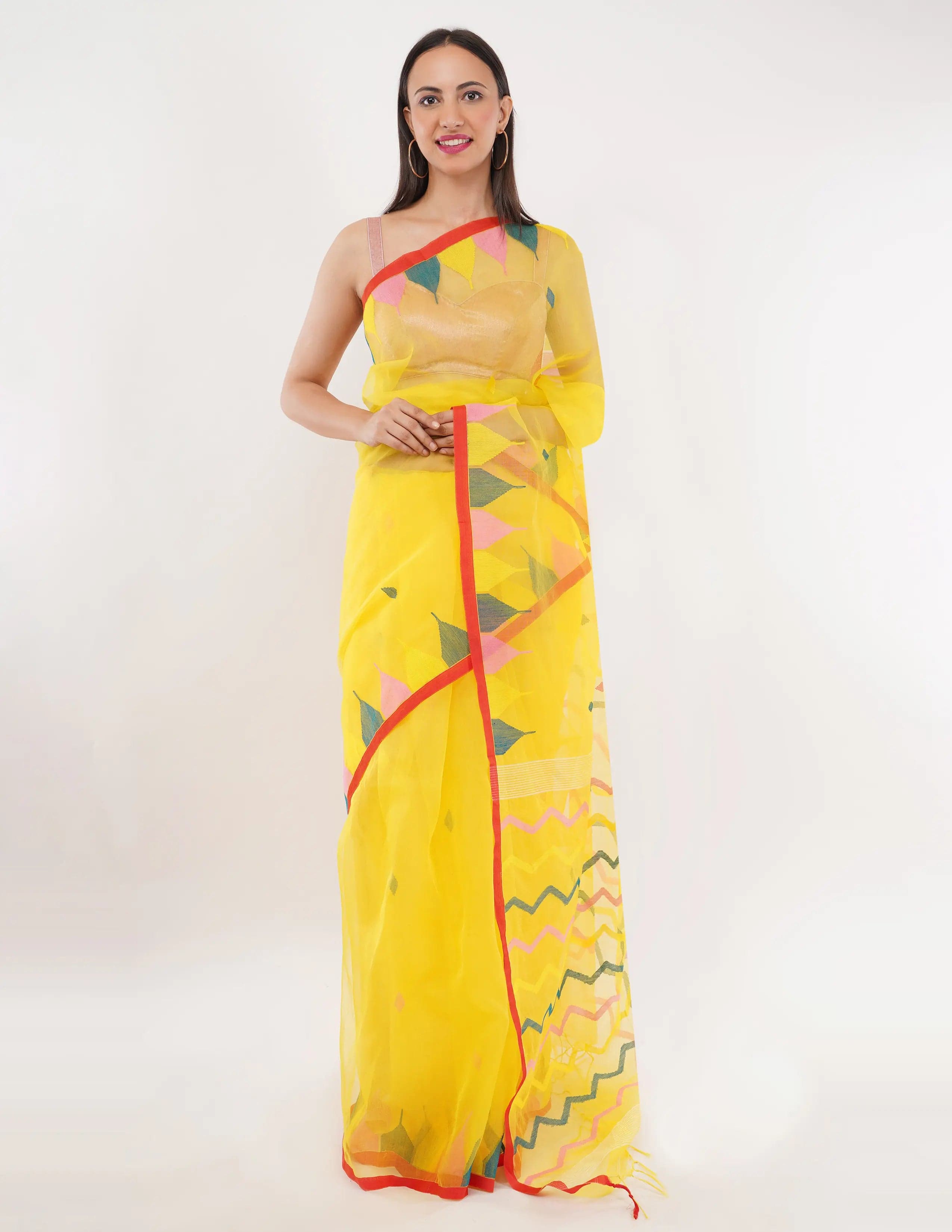 Suman SantiPur Saree CHUMAUN | Handloom Silk | Indidha Saree