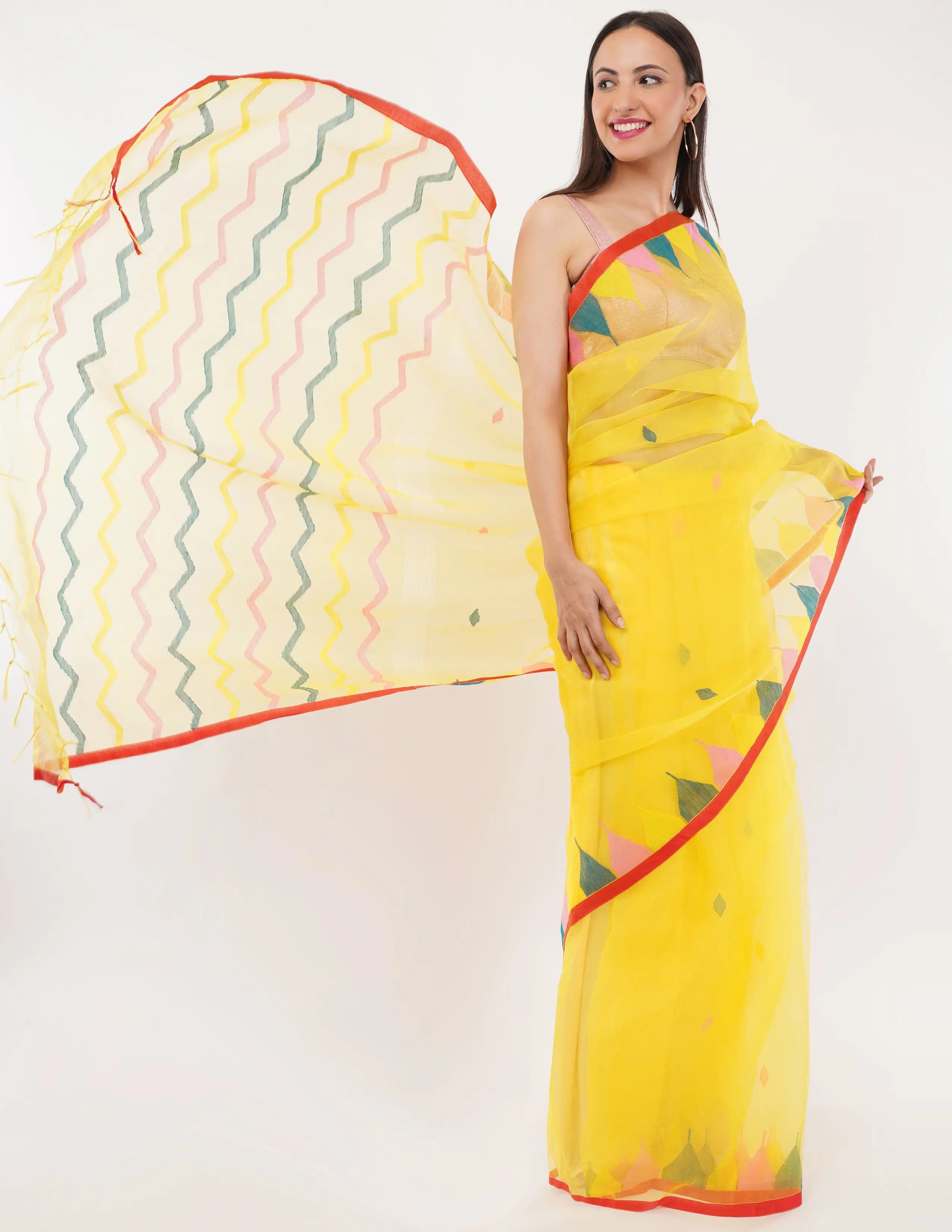 Suman SantiPur Saree CHUMAUN | Handloom Silk | Indidha Saree