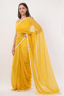 Suman SantiPur Saree CITRUS CASACADE | Mul Cotton | Indidha Saree