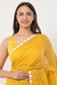 Suman SantiPur Saree CITRUS CASACADE | Mul Cotton | Indidha Saree