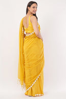 Suman SantiPur Saree CITRUS CASACADE | Mul Cotton | Indidha Saree
