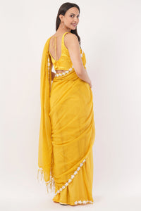 Suman SantiPur Saree CITRUS CASACADE | Mul Cotton | Indidha Saree