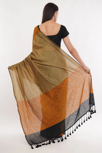 Puja Malakar, Fulia Saree COLOR CASCADE | Handloom Cotton | Indidha Saree
