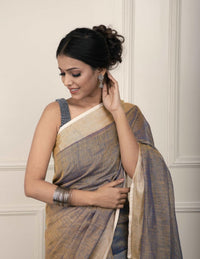 DAMIRA | Linen | Indidha Saree