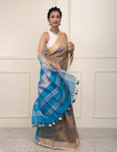 DAMIRA | Linen | Indidha Saree