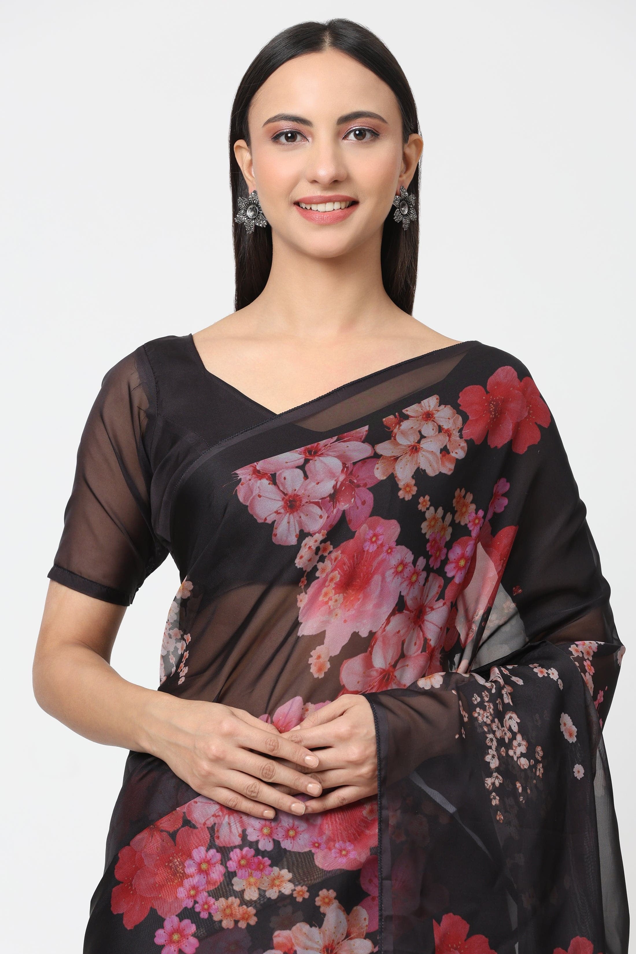 Sharon Saree DARK ROMANCE  | Organza | Indidha Saree