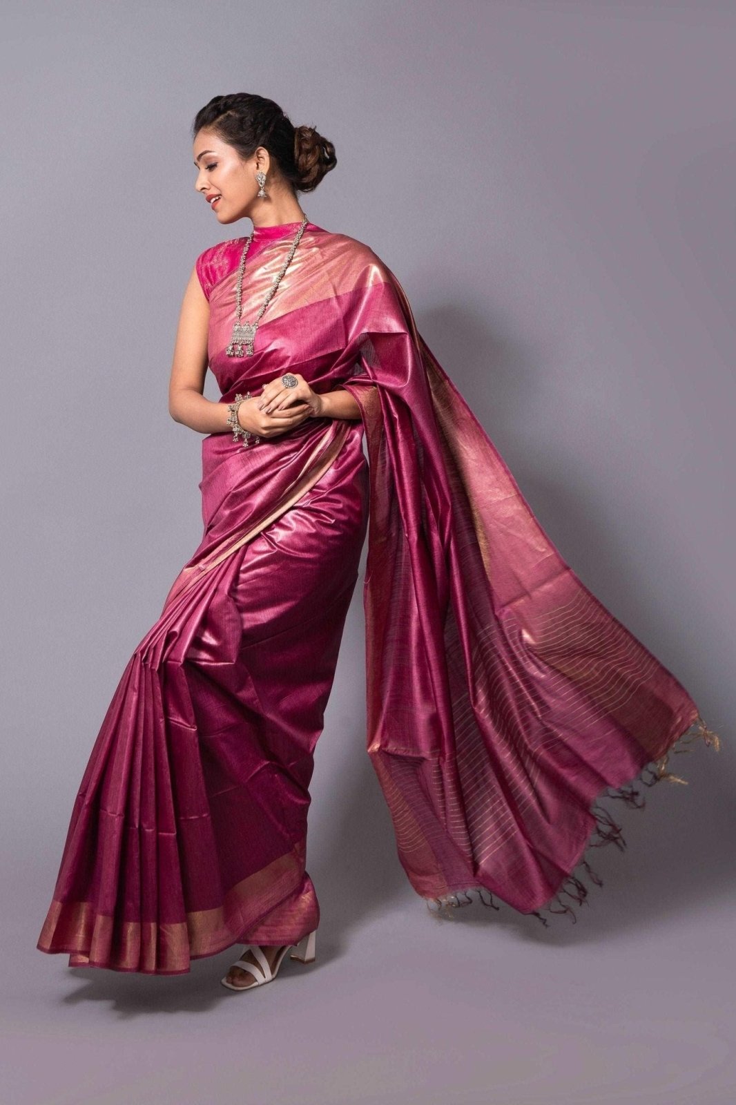 DAZZLE | Muga Silk | Indidha Saree