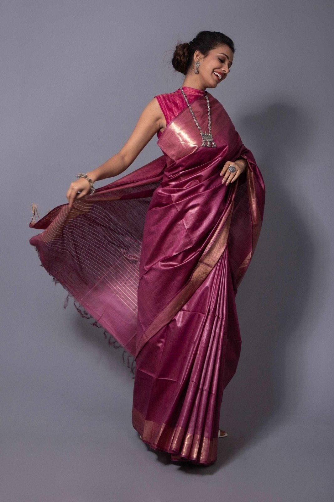 DAZZLE | Muga Silk | Indidha Saree