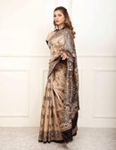 DEMEANOR | Tussar Silk | Madhubani Print | Indidha Saree
