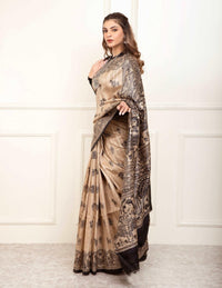 DEMEANOR | Tussar Silk | Madhubani Print | Indidha Saree