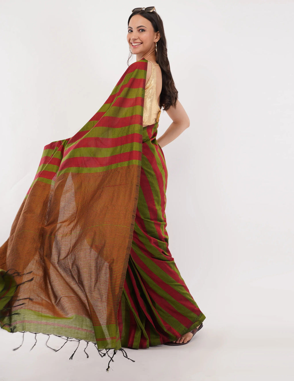 DHARI | Pure Cotton | Indidha Saree