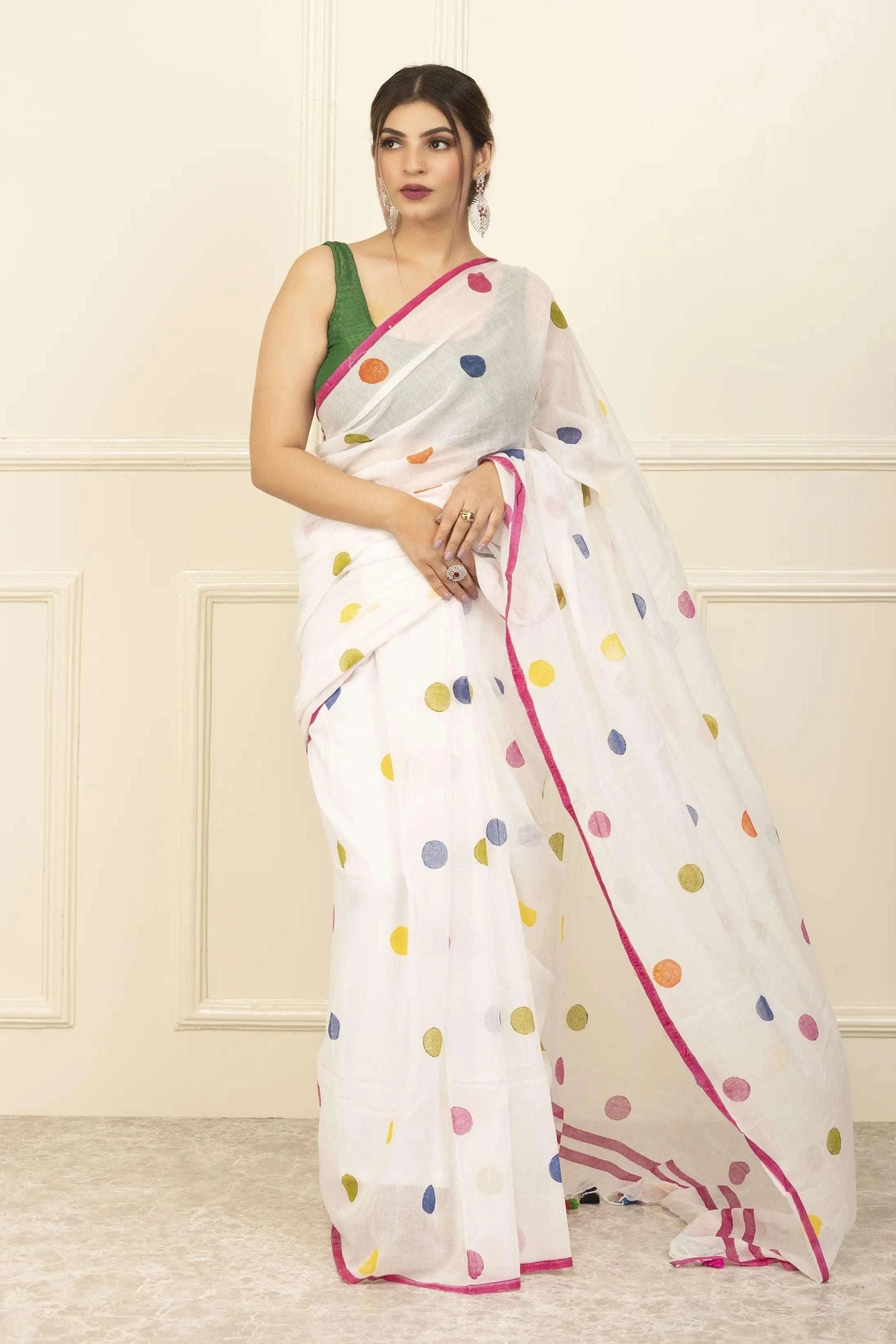Sayantan Fulia Saree DILBARA | Mul Cotton | Indidha Saree