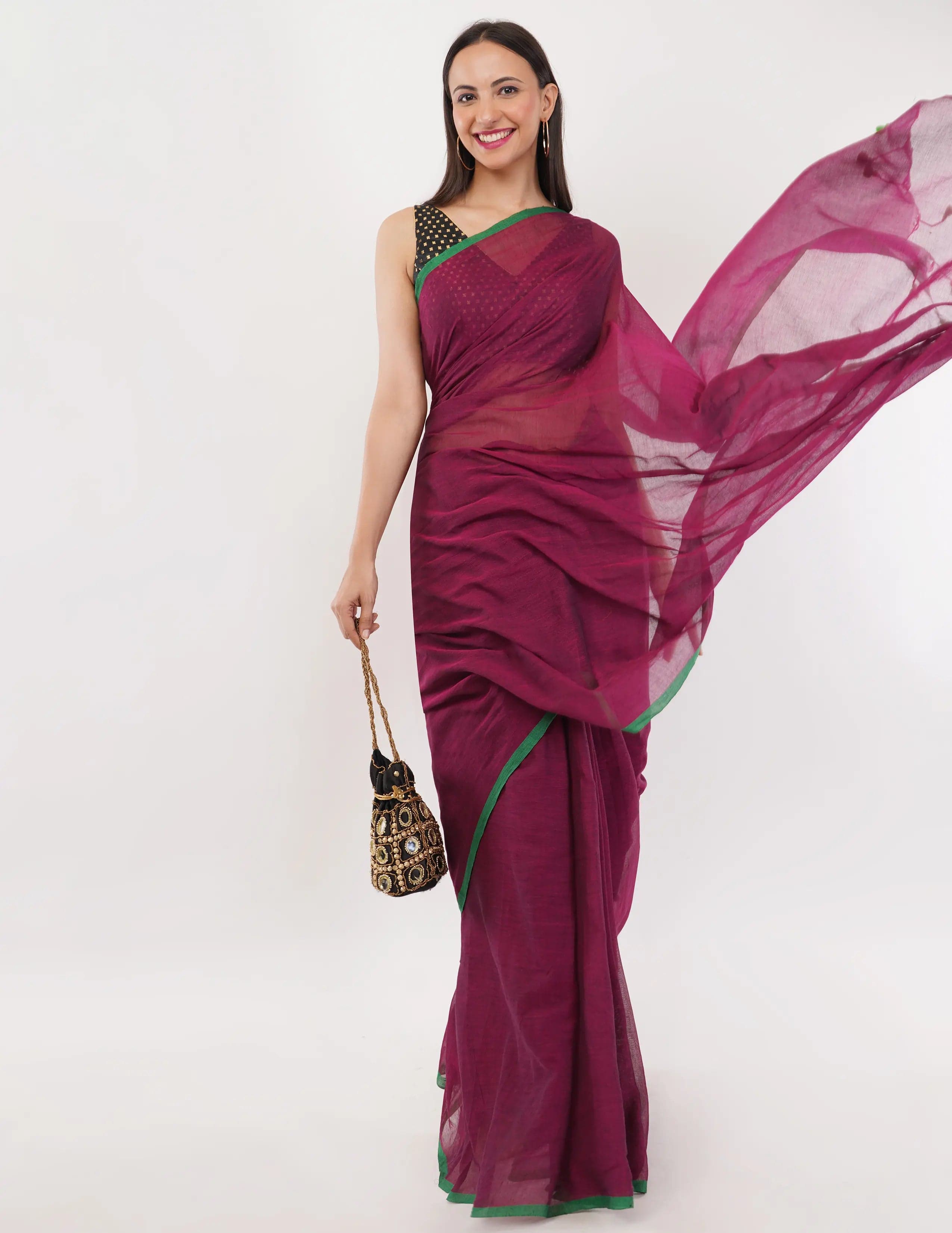 DREAMY DRAPES | Mul Cotton | Indidha Saree