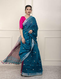 DROPLET | Linen | Indidha Saree