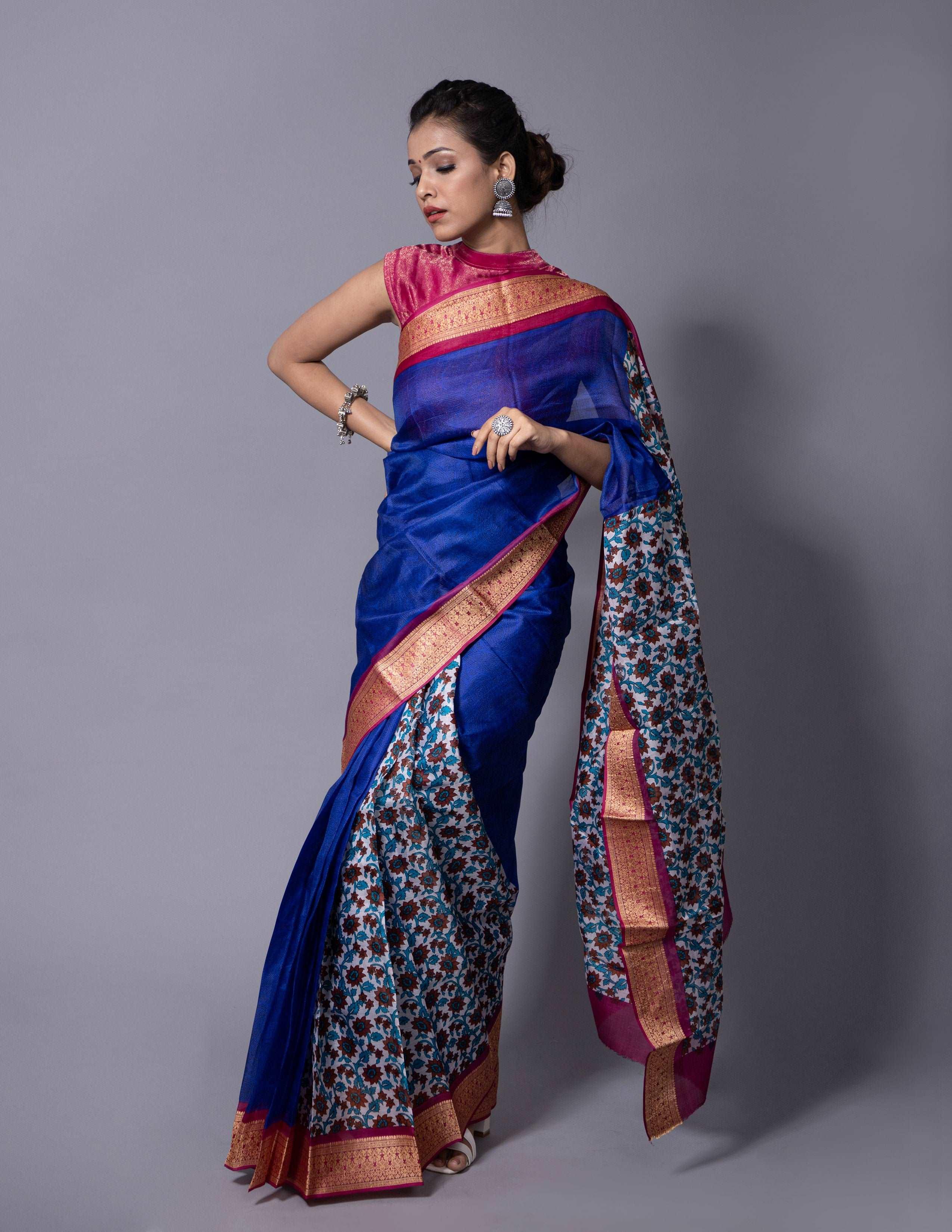 Bina Textile BGP Saree ETERNAL | Mulberry Silk | Indidha Saree