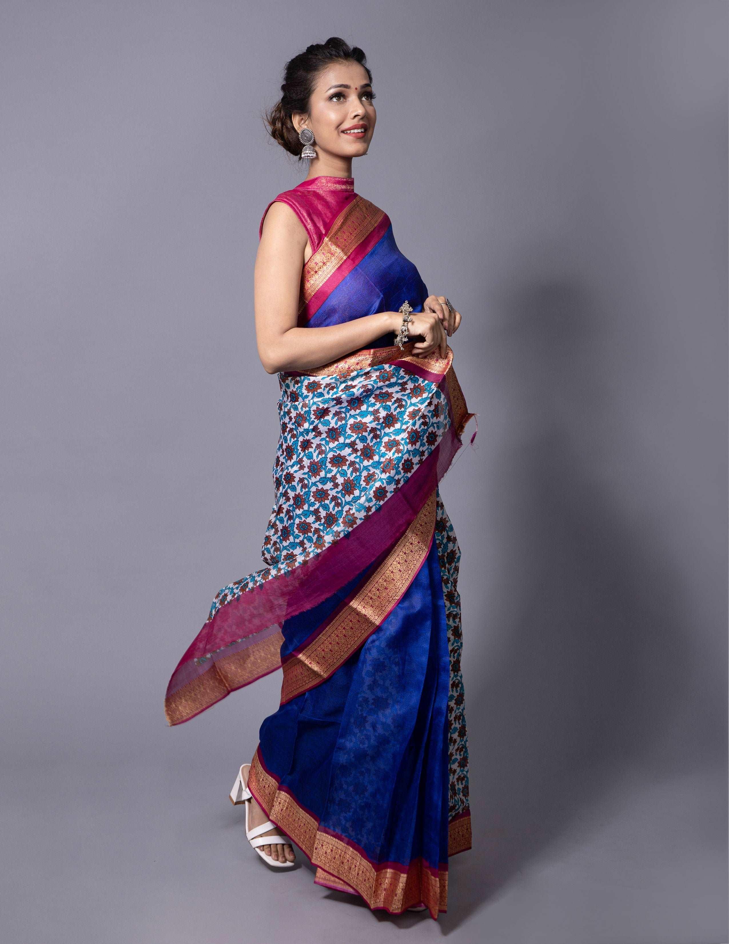 Bina Textile BGP Saree ETERNAL | Mulberry Silk | Indidha Saree